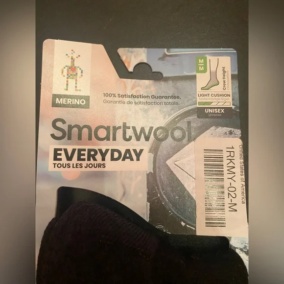 SMARTWOOL | 2 Pair Unisex Merino Wool Everyday Socks Size Medium - Picture 2 of 6